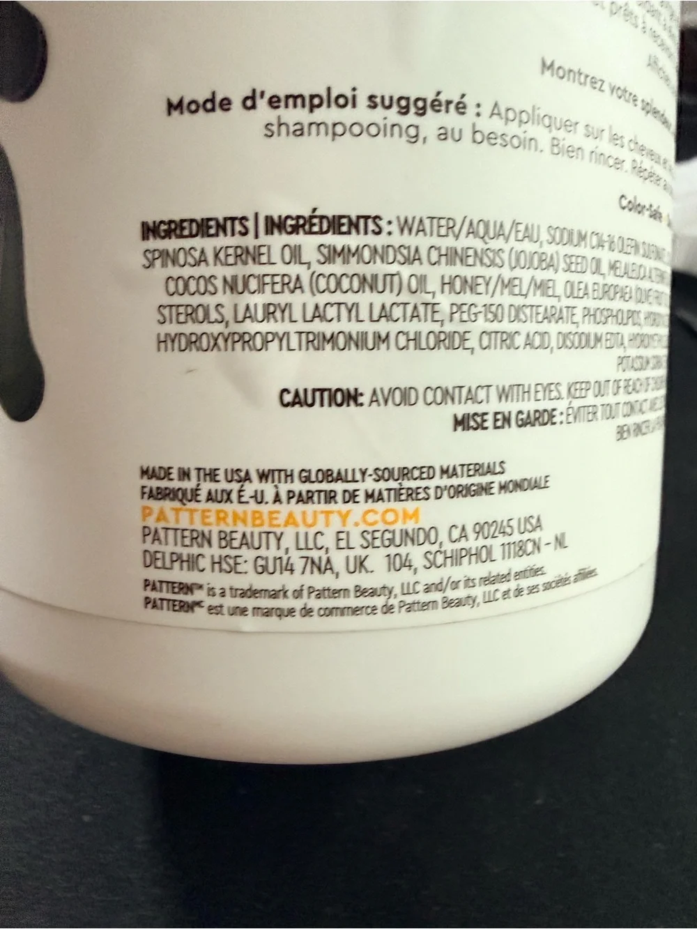 Pattern Hydration Shampoo 25 oz